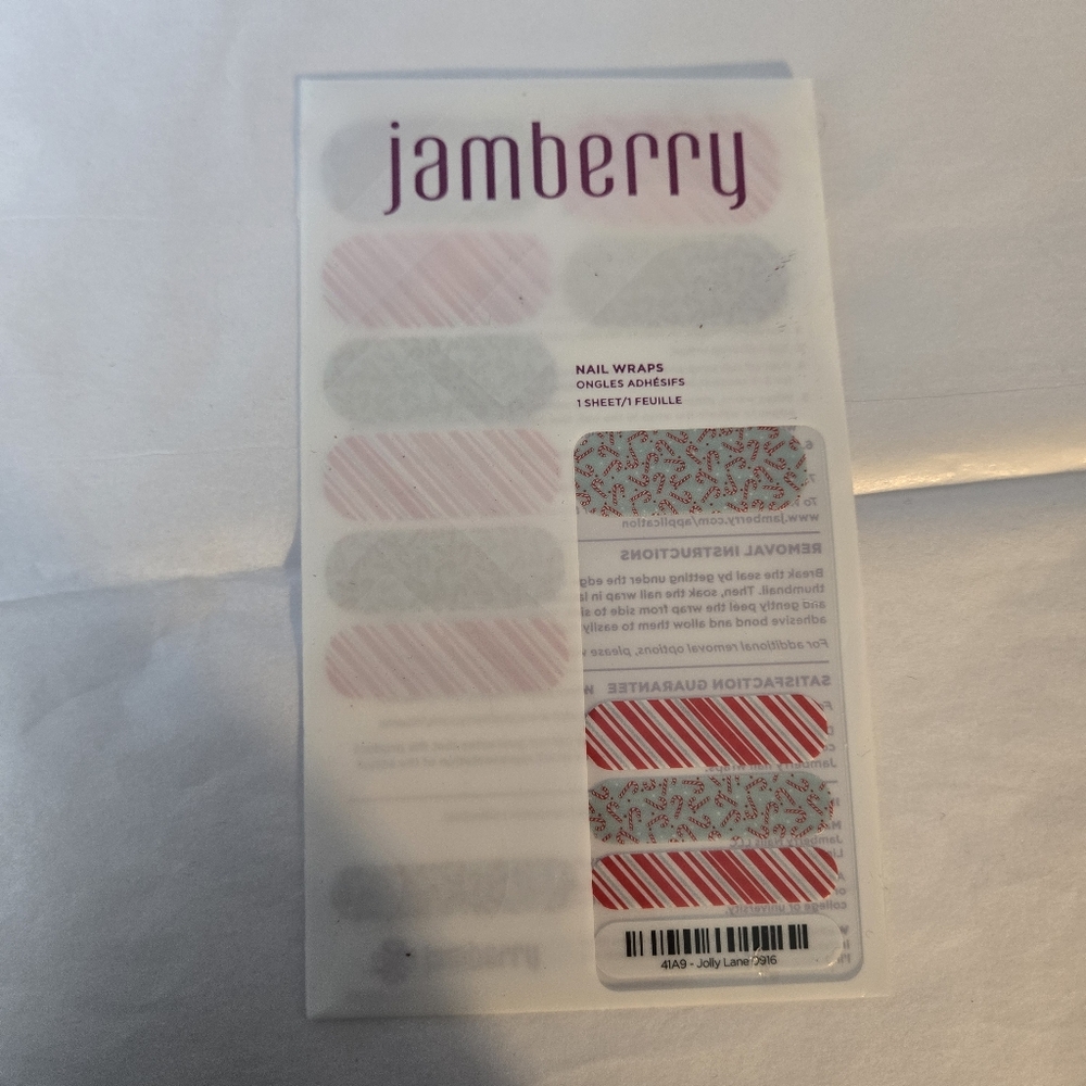 Jamberry Candy Cane Nail Wraps